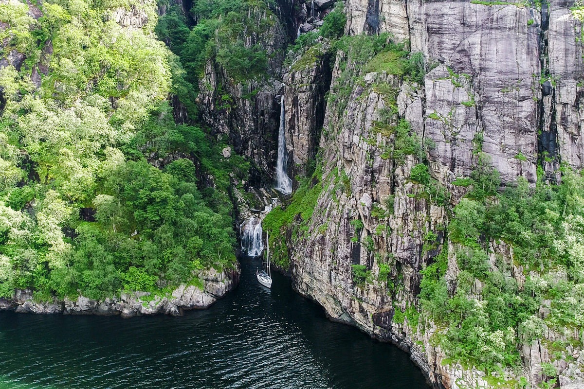 Lysefjord Norway sailing