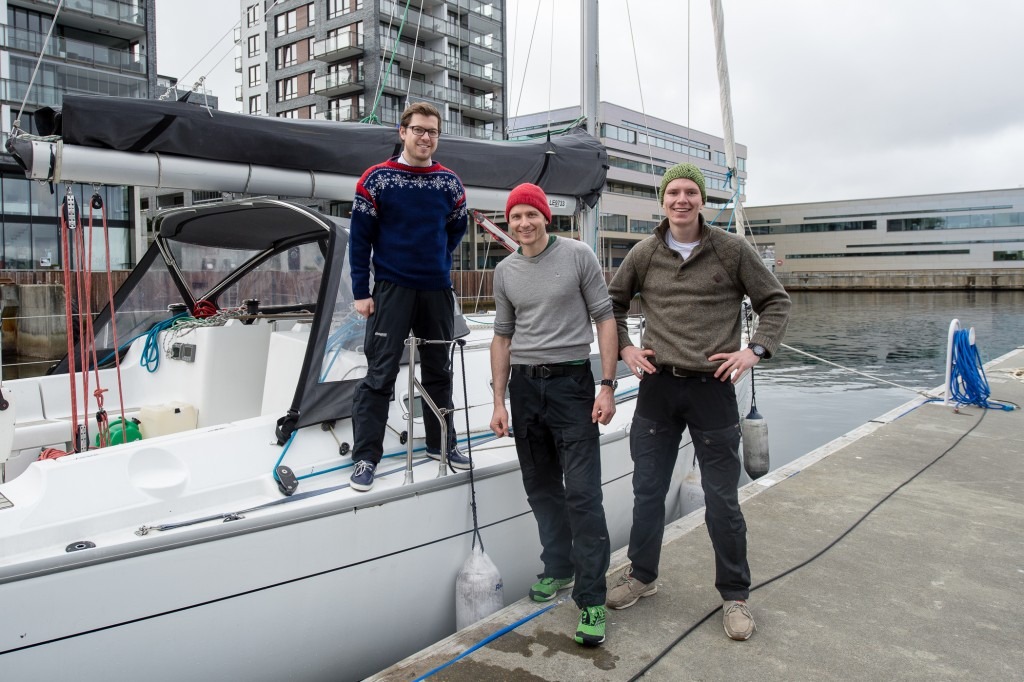 Martin, Andreas and Nikolai ready to set sail.