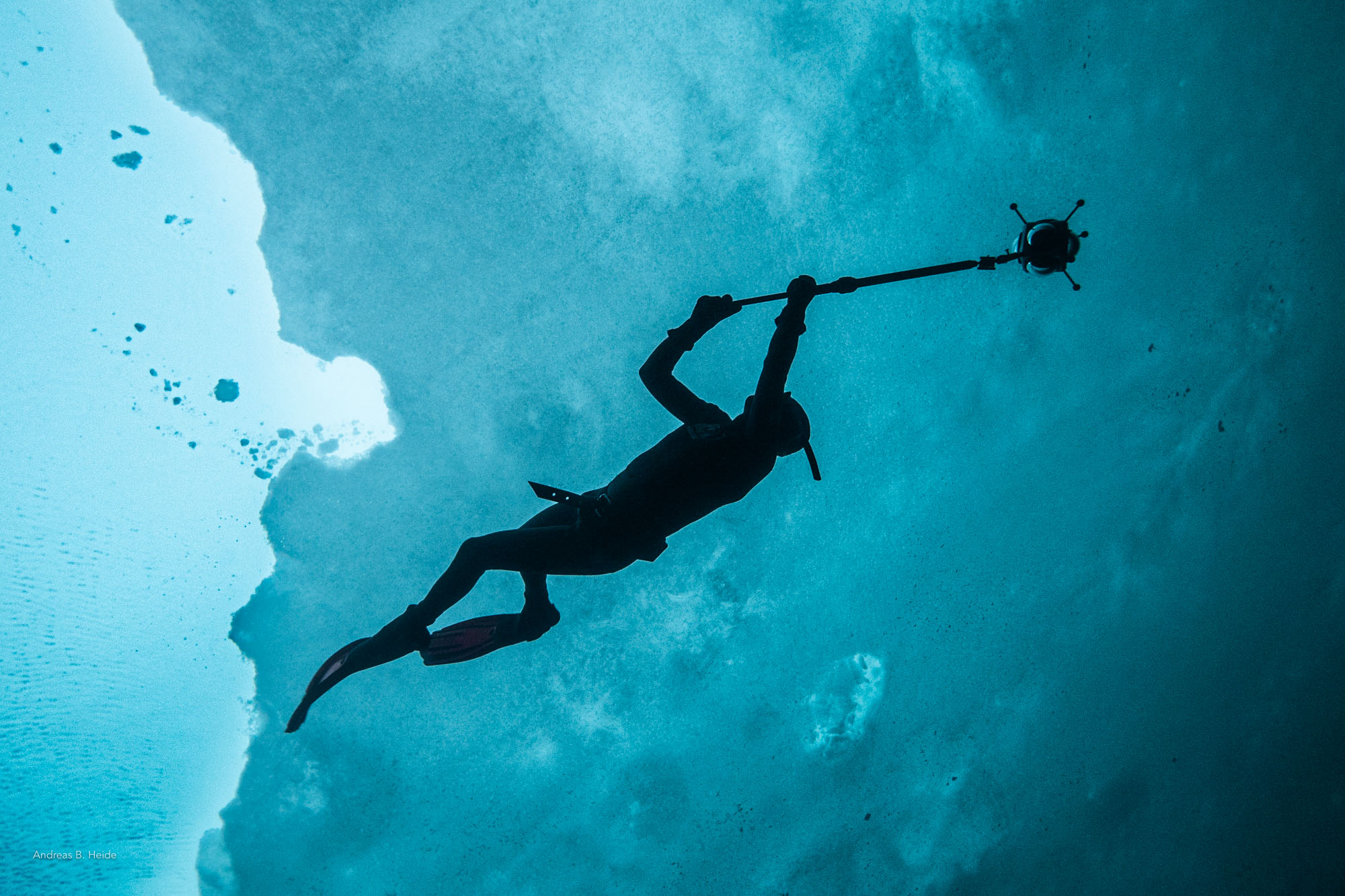 Freediving under the ice