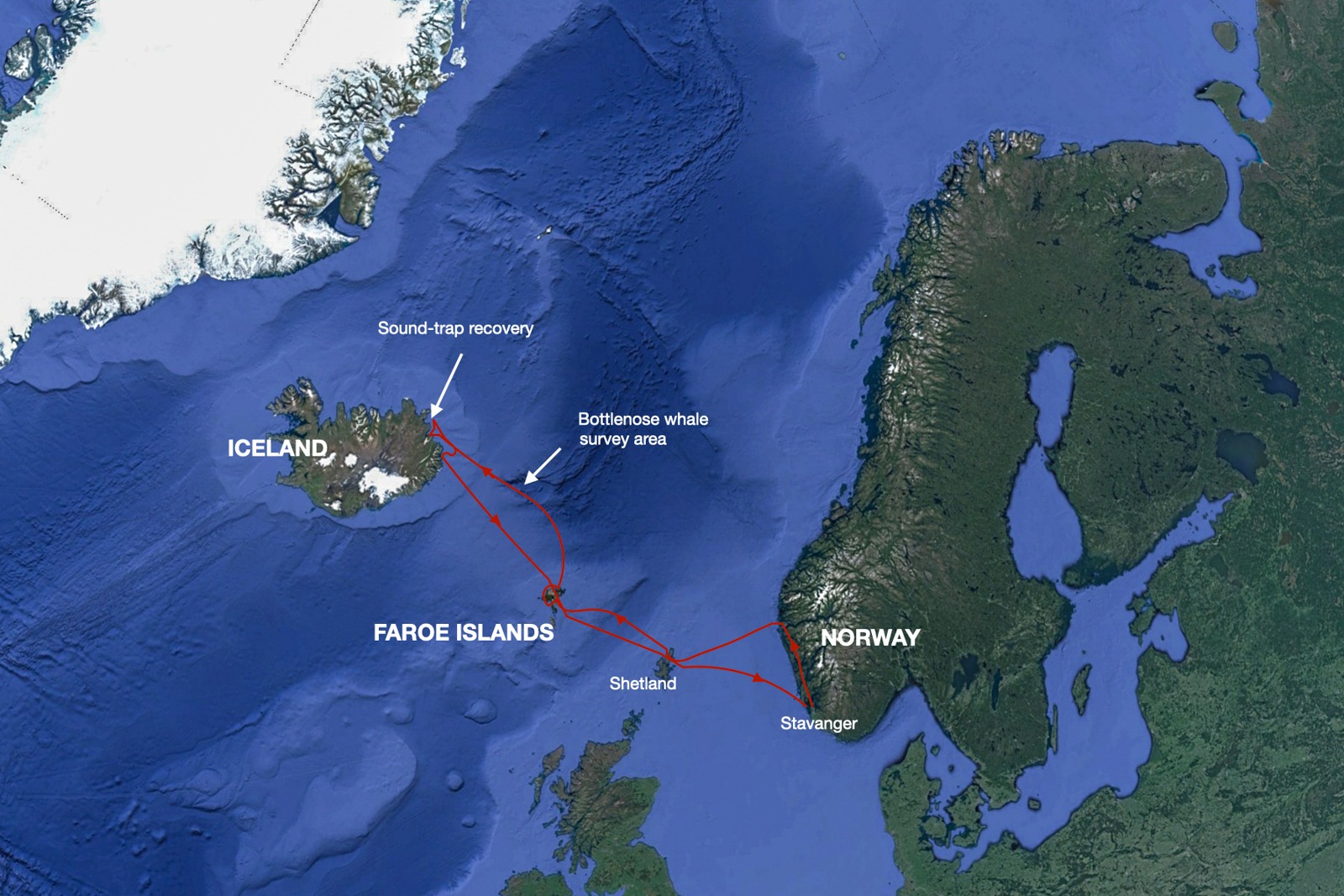 2022 Norway Faroe Iceland Route 